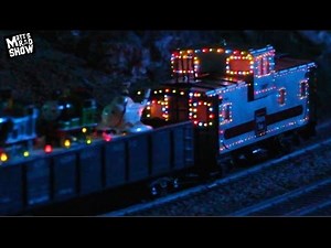 AMAZING MODEL TRAIN WITH LIGHTS! - The Christmas Train - Matt's Rad Show