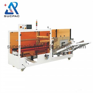 [Hot Item] Automatic Packing Tape Bottom Sealer Cardboard Carton Open Forming Erector Machine