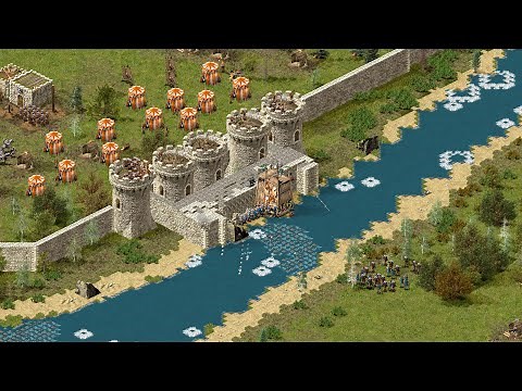 Stronghold 1 Definitive Edition - 1v1 Multiplayer Gameplay (PC/UHD)