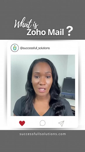What is Zoho Mail? Know why it is best to use it! #SuccessFULLSolutions #SuccessFULLLearning #businesstools #businessowner #businesslife #businesstips #zoho #Email #ZohoMail #Emailhosting | SuccessFULL Solutions | Facebook