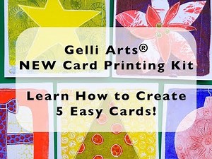 Create Seasons Greetings Cards with the New Gelli Arts® Card Printing Kit