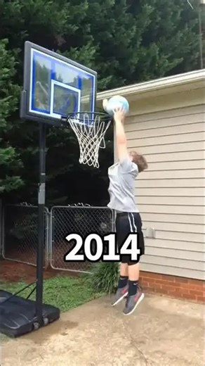 Insane dunk progress from 2014 to 2023