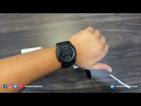 SKMEI 1257 BK Digital Sports Waterproof Watch | 4k Unboxing & Overview