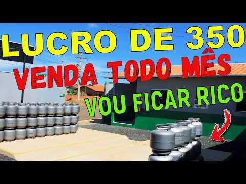 QUAL O LUCRO DE UMA REVENDA DE GÁS atualizado VENDENDO 350 BOTIJÃO POR MÊS, Qual é meu lucro total