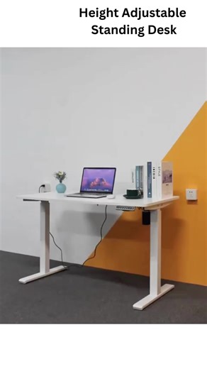 Single motor 2 stage Standing Desk Height Adjustable Desk  Sit To Stand Table Home Office