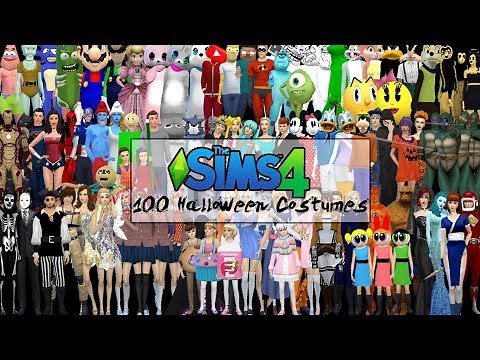 100 HALLOWEEN COSTUMES FOR THE SIMS 4
