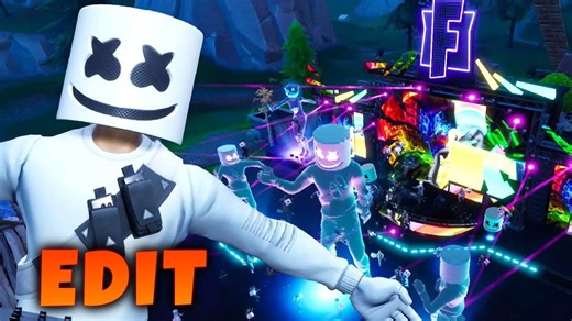 Evento completo de Marshmello en Fortnite [Editado en modo cine] sin comentario