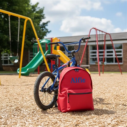 Personalised embroidered name backpack for school, travel and all ages.