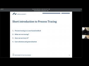 Process Tracing Methods by Derek Beach and Hilde van Meegdenburg