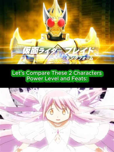 Kamen Rider Blade (TV-Series Version) VS Madoka Kaname (Madoka Magica) / with Proof 🤓☝