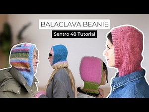 Sentro 48 Knitting machine Balaclava Mask Beanie Pattern for Winter