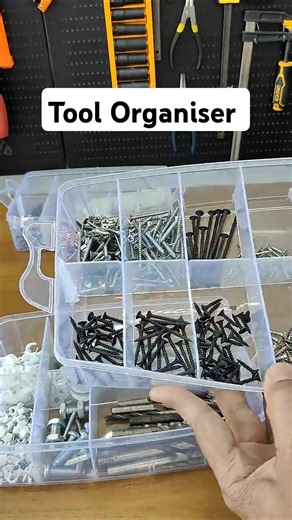 Tool organizer box with compartments #shortvideo #ytshorts #shorts
