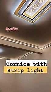 Cornice with strip light👌 #construction #carpenter #tips #ideas #carpentry | Ka Tuklas