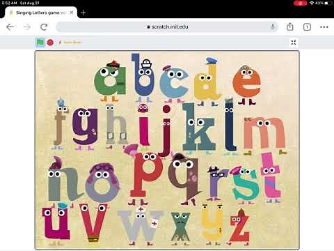 The singing alphabet is on Scratch!