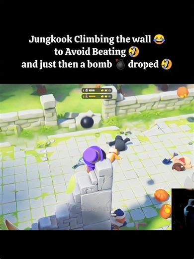 Army showing no mercy on Jungkook in game🤣 #bts #jungkook #jk #jklive #shorts