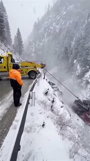 Truck Pulls Wrecker Into Ravine | AI Video 2026