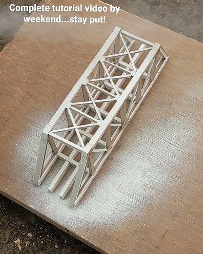 HO Scale Truss bridge scratch built.