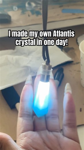 How to make a light up Atlantis crystal necklace #diy #tutorial #disney #crafting