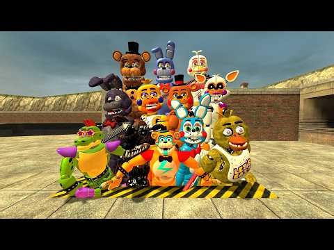 EXPLODING RAINBOW FNAF SECURITY BREACH ANIMATRONICS In Boneworks VR!