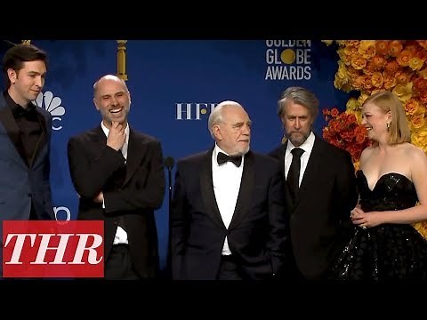 Golden Globes Winners for 'Succession' Full Press Room Speeches | THR