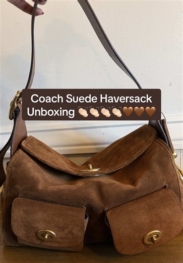 Exciting Unboxing of the Vintage Coach Suede Haversack