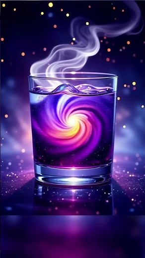 🌌 Galaxy Drink in a Glass ✨ #viral #glass