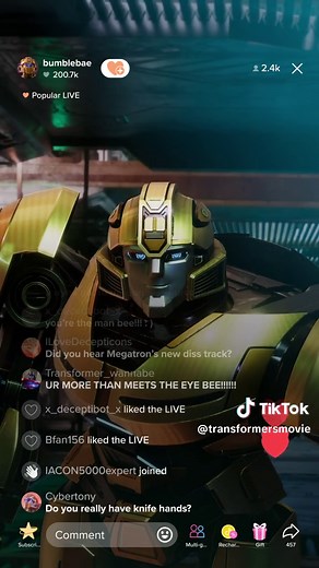 TRANSFORMERS on TikTok