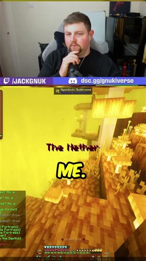 Paraglider Fail in the Nether #minecraft #fail #funny #gaming