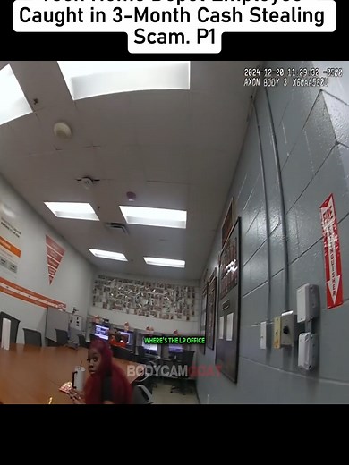 Teen Home Depot Employee Caught in 3-Month Cash Stealing Scam#trending #fyp #viral #cops #police #crime #bodycam #usa #criminal