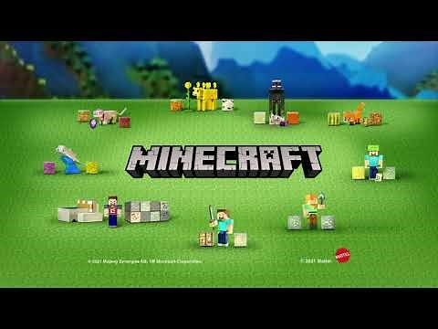 World of Minecraft Action Figures & Minecart Mayhem Playset