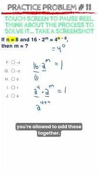 Math Gangsta SAT/ACT Practice Problem 12