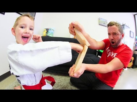 Father & Son BREAKING KARATE BOARDS PRACTICE!