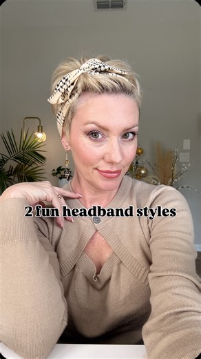 Melissa • pixie haircuts • short hairstyles on Instagram: "2 quick headband styles for when you need to get your bangs outta your face 😘 A quick 2 strand twist tucked in or tied into the headband and voila! The 2nd headband has wire in it which is why I can just twist my hair into it and it stays. Comment Twist if you need the Iinks to my favorite headbands. 🤍🐝 #hairreel #pixiestyle #headbandstyle short hairstyles pixie styles short hairstyle ideas pixie inspiration"