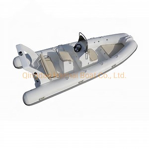 [Hot Item] 17FT 520cm Barco inflable rígido de fibra de vidrio Orca Hypalon, barco deportivo con motor fuera de borda, barco inflable Heytex Miller PVC, barco rápido en venta