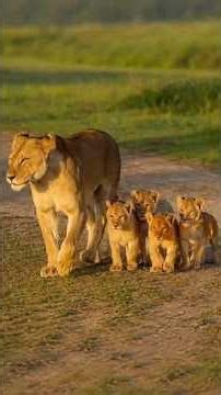 Tiny Lion Cubs Playing Around Mom | Travins World