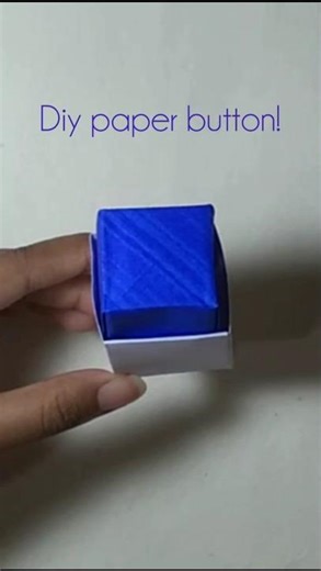 Diy paper button! #diy #shorts #youtubeshorts #diys #paperbutton #fidget #tutorial #toys #fun #easy