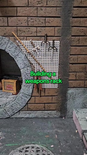 Crafting a Weapons Rack for Ninja Turtles Diorama