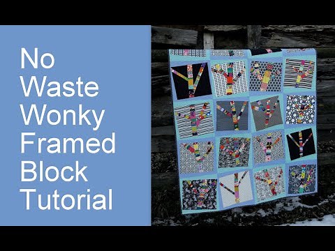 No Waste Wonky Framed Blocks