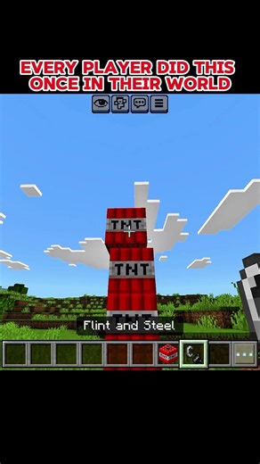 EVERY PLAYER DID THIS IN THEIR MINECRAFT WORLD 😯 #minecraft #minecraftshorts #trending #shorts