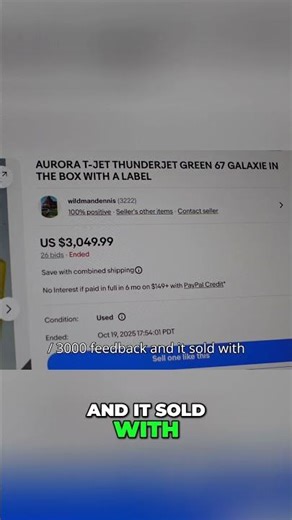 Original Box Slot Car Sells for Thousands #vintage #collectibles #auction