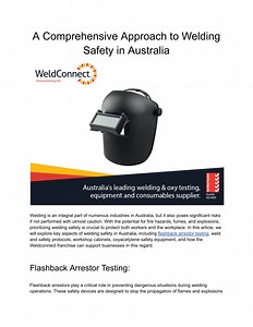 A Comprehensive Approach to Welding Safety in Australia - SlideServe