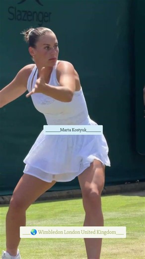 Queen Marta Kostyuk Powerful Hitting | Anna Blinkova Out | Wimbledon 2026 London UK