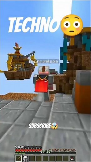 Technoblade in Bedwars🤯 #technoblade #core #minecraft #technobladeneverdies