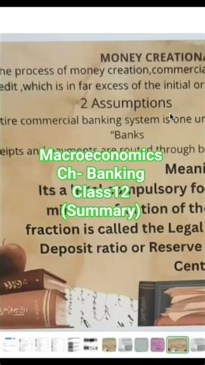 Macroeconomics # Class12 #Banking# Summary