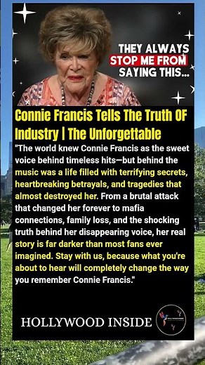 Connie Francis Tells The Truth OF Industry The Unforgettable #shorts