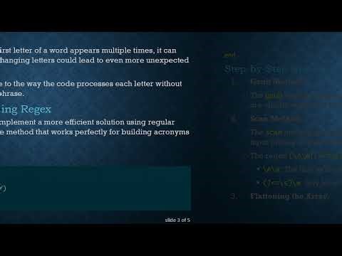 Creating a Ruby Acronym Creator from a String