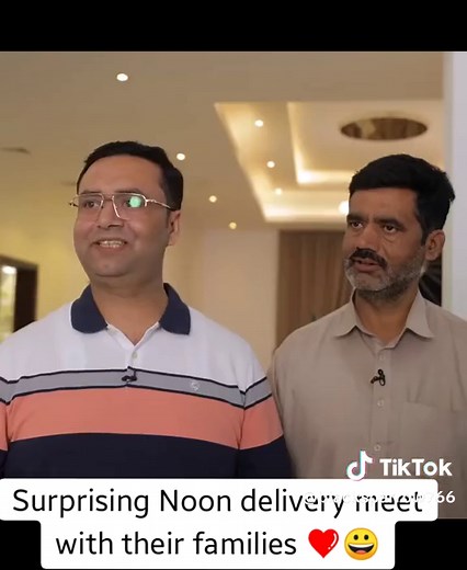 Surprising Noon Delivery Meet With Their Families