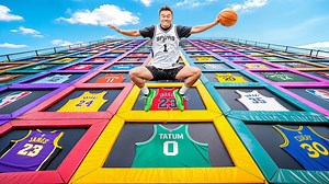 NBA Draft but Trampoline Park Controls my Pick! | Jeffrey Bui
