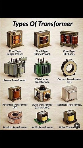⚡Types Of Transformer In Electrical#jbppateleletrical #eletrical #transformer #typesoftransforme
