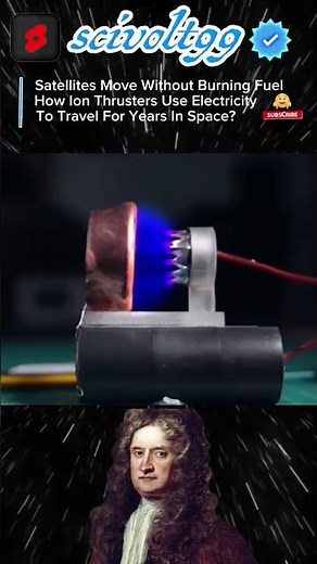No Fuel, No Fire—How Ion Thrusters Move Satellites in Space? 🚀 #thruster #cosmonautic #science